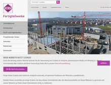 Tablet Screenshot of fuchs-beton.de